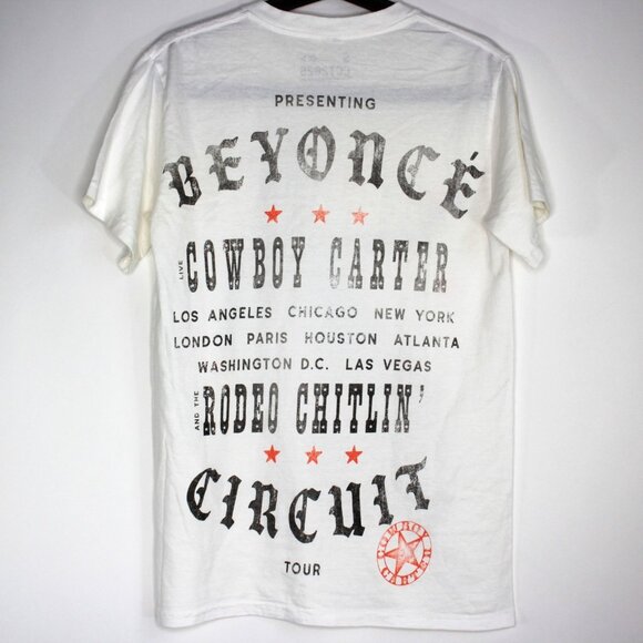 Beyonce Mens Small Cowboy Carter Concert 2025 Tour Tee T-Shirt NEW F1265 - Picture 4 of 5